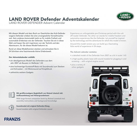 Franzis Land Rover Defender Advent Calendar