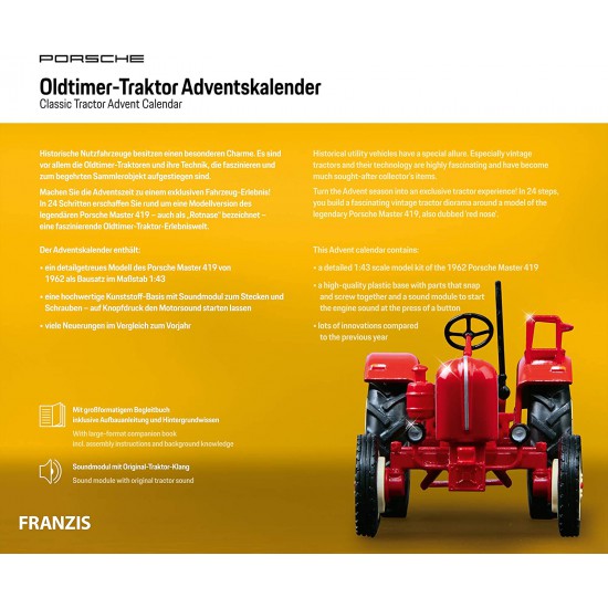 Franzis Porsche  Classic Traktor Advent Calendar