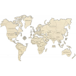 Wooden City World Map XL