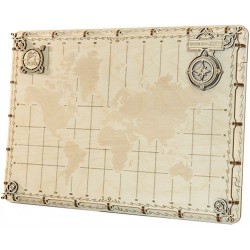 Wooden City World Map Expedition series Dots