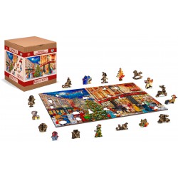 Wooden City Wooden puzzle Christmas street