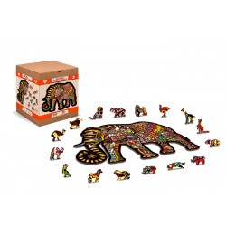 Wooden City Wooden puzzle Magic elephant L