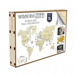 Wooden City World Map XL